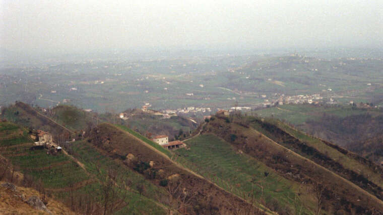 Panorama della collina Mondragon nel 1969
